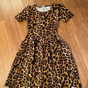 Lularoe Amelia dress Leopard print